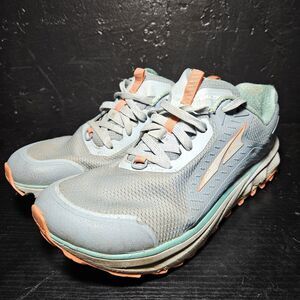 Altra Timp 3 Womens 8 Light Blue Coral Trail Running Shoes AL0A4VRB007